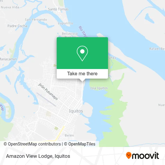 Amazon View Lodge map