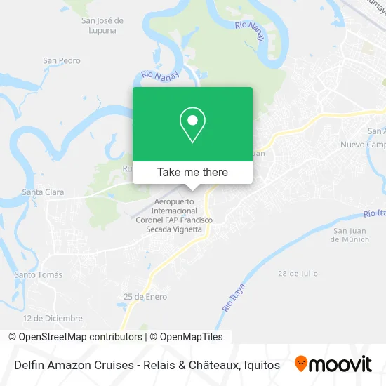 Delfin Amazon Cruises -  Relais & Châteaux map