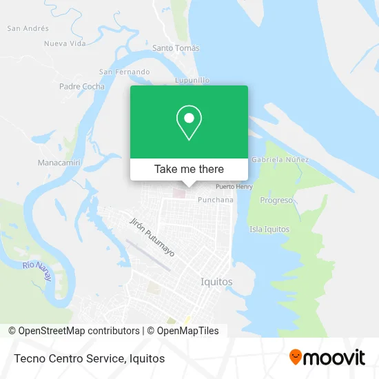 Tecno Centro Service map