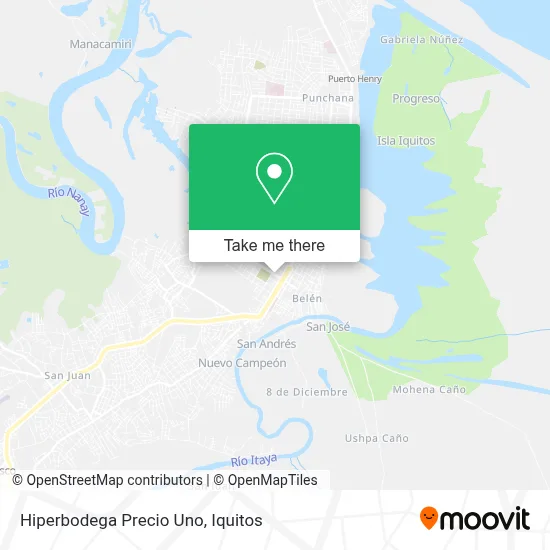 Hiperbodega Precio Uno map