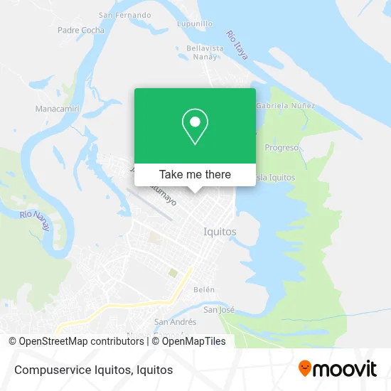 Compuservice Iquitos map