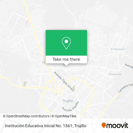 Mapa de Institución Educativa Inicial No. 1561