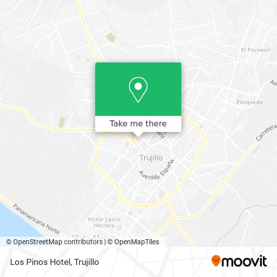 Los Pinos Hotel map