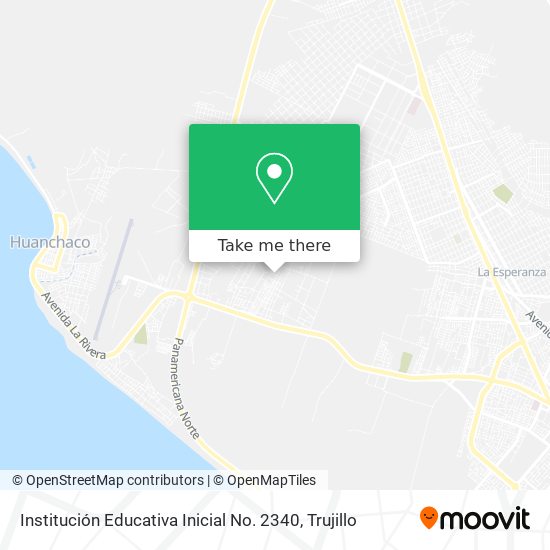 Mapa de Institución Educativa Inicial No. 2340