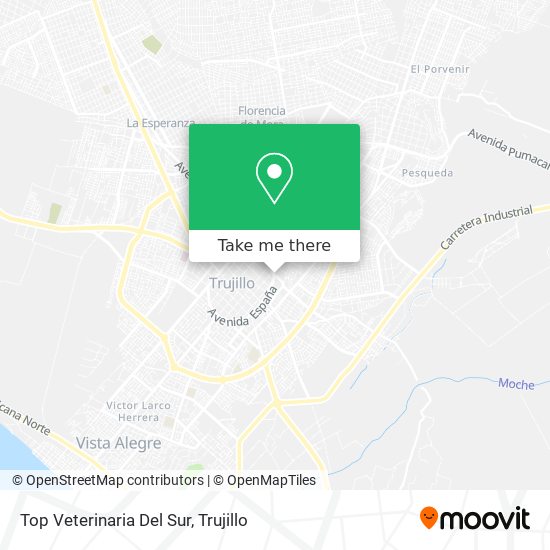 Top Veterinaria Del Sur map