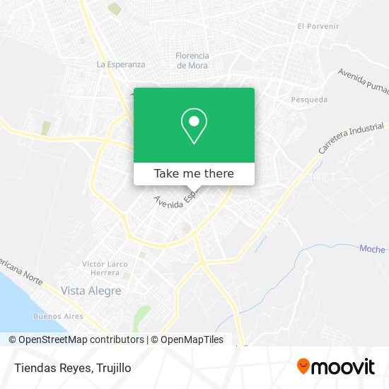 Tiendas Reyes map