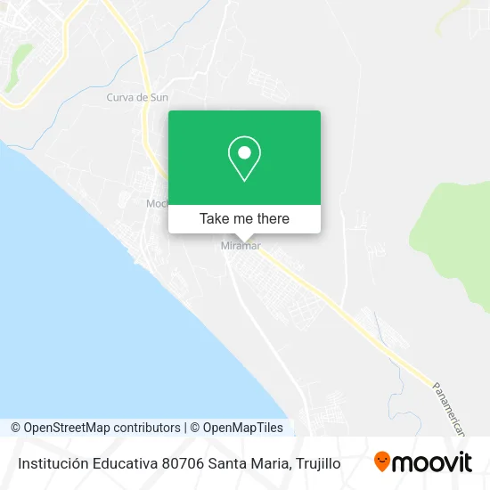Mapa de Institución Educativa 80706 Santa Maria