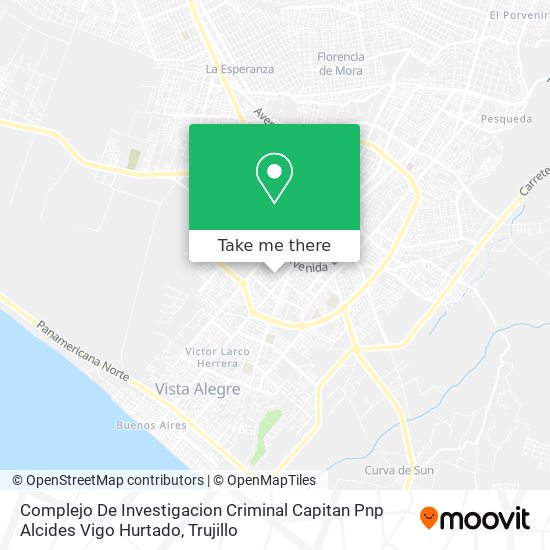 Complejo De Investigacion Criminal Capitan Pnp Alcides Vigo Hurtado map