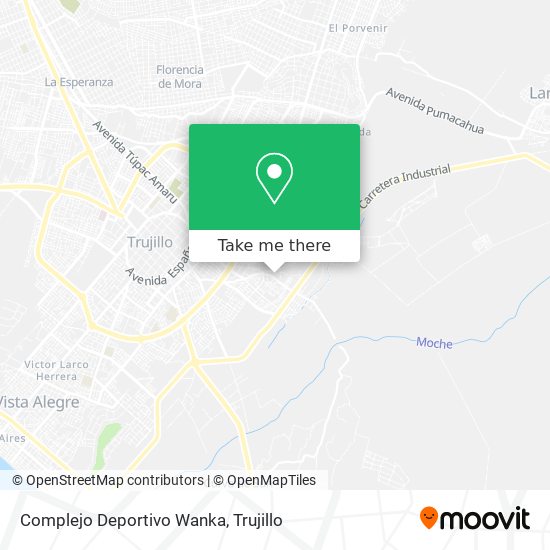 Complejo Deportivo Wanka map