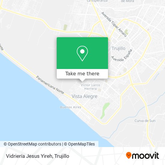 Vidriería Jesus Yireh map