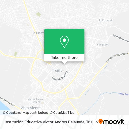 Mapa de Institución Educativa Victor Andres Belaunde