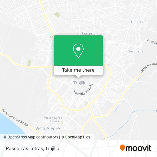 Mapa de Paseo Las Letras