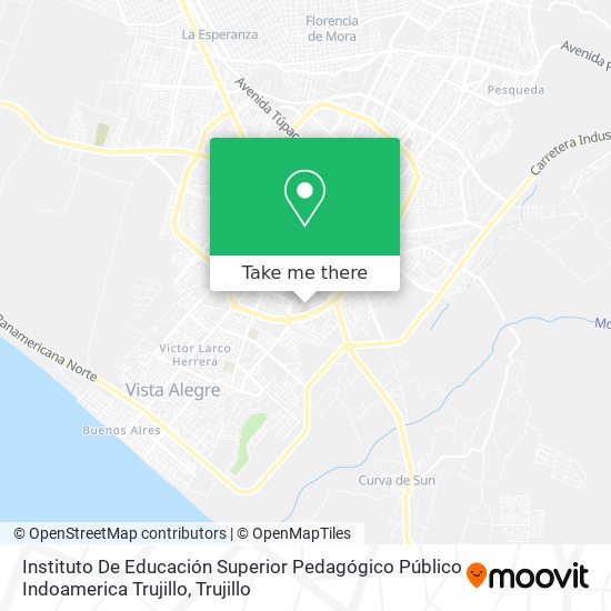 Instituto De Educación Superior Pedagógico Público Indoamerica Trujillo map