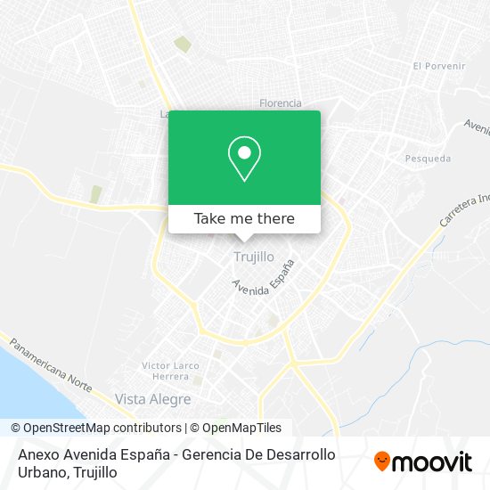 Anexo Avenida España - Gerencia De Desarrollo Urbano map