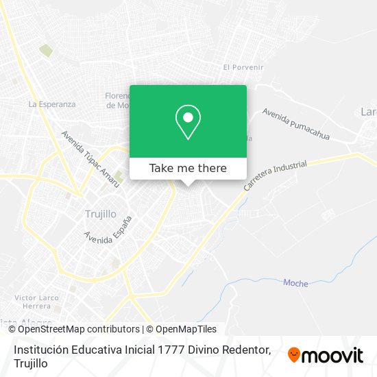 Mapa de Institución Educativa Inicial 1777 Divino Redentor