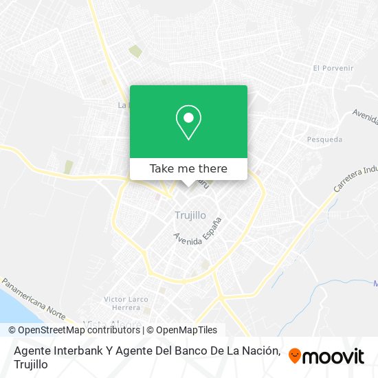 Agente Interbank Y Agente Del Banco De La Nación map