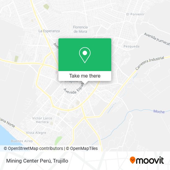 Mining Center Perú map
