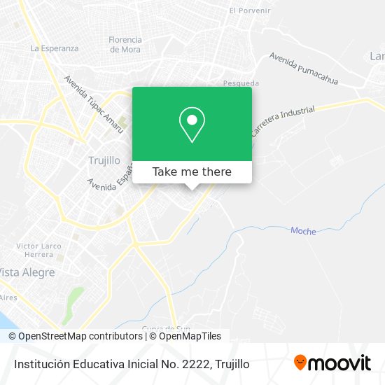 Institución Educativa Inicial No. 2222 map