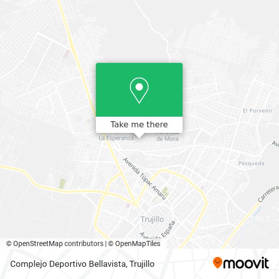 Complejo Deportivo Bellavista map