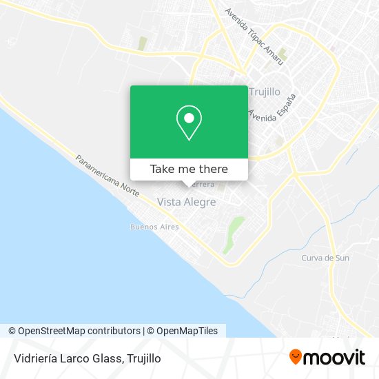 Vidriería Larco Glass map