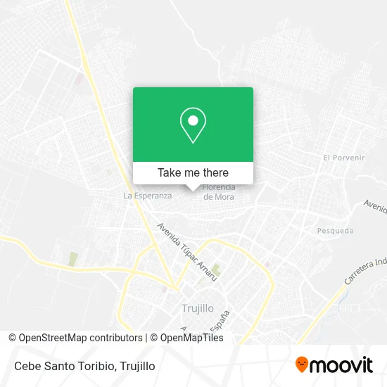 Cebe Santo Toribio map