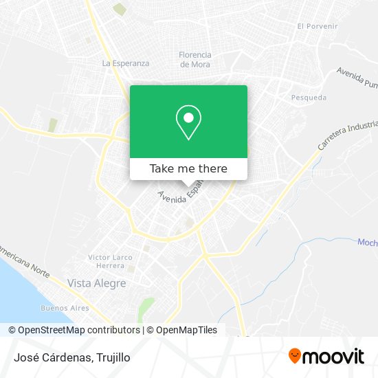 Mapa de José Cárdenas