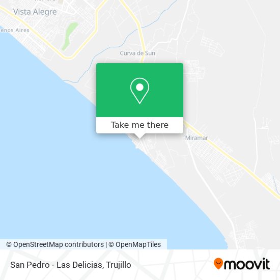 San Pedro - Las Delicias map