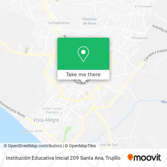 Mapa de Institución Educativa Inicial 209 Santa Ana