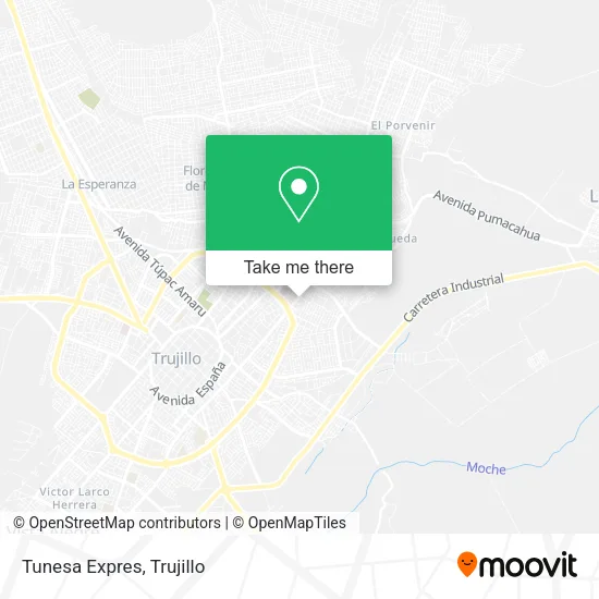 Mapa de Tunesa Expres