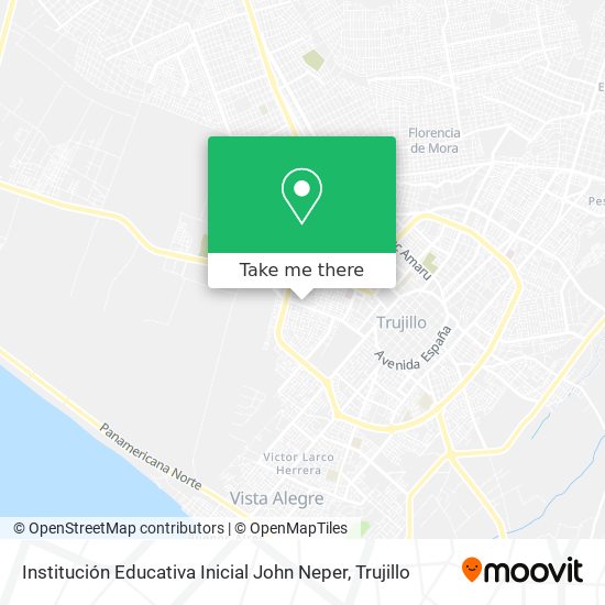 Institución Educativa Inicial John Neper map