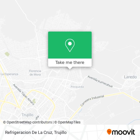 Refrigeracion De La Cruz map
