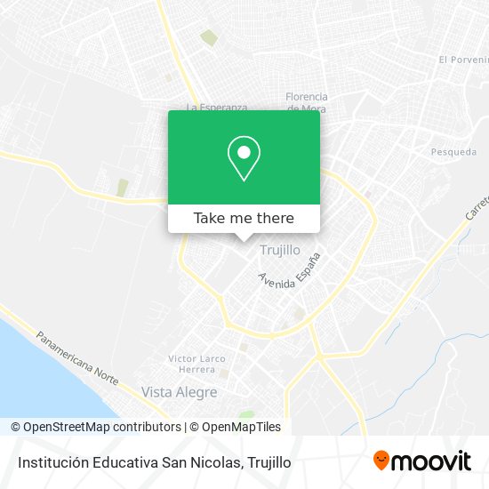 Institución Educativa San Nicolas map