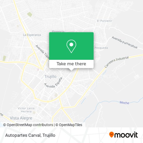 Mapa de Autopartes Carval