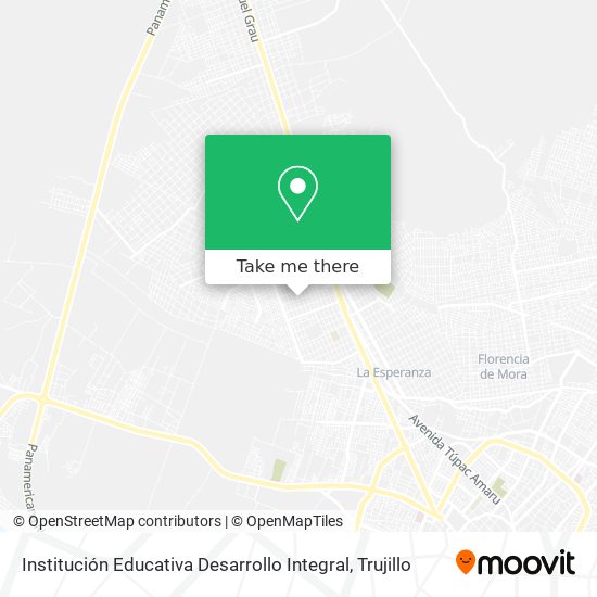 Mapa de Institución Educativa Desarrollo Integral