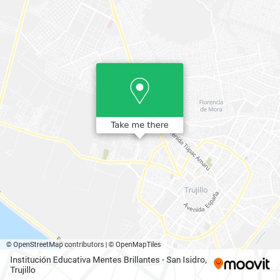 Mapa de Institución Educativa Mentes Brillantes - San Isidro