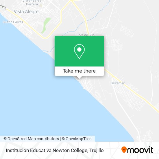 Institución Educativa Newton College map