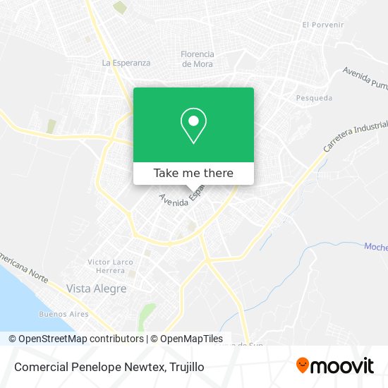 Comercial Penelope Newtex map