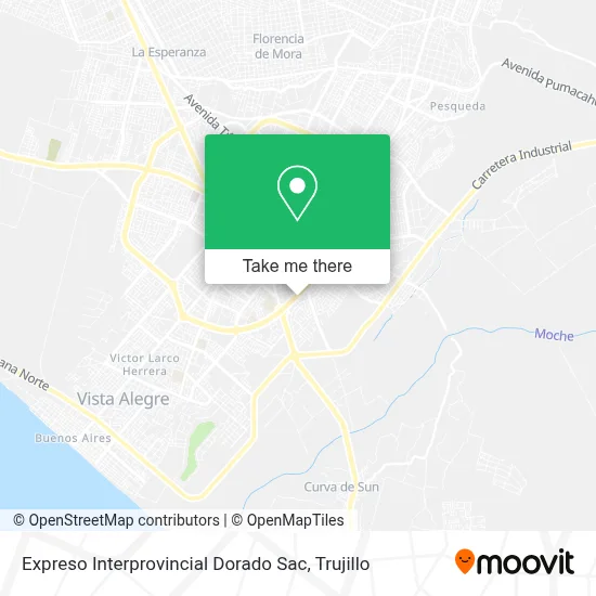 Expreso Interprovincial Dorado Sac map