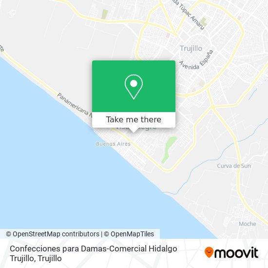 Confecciones para Damas-Comercial Hidalgo Trujillo map