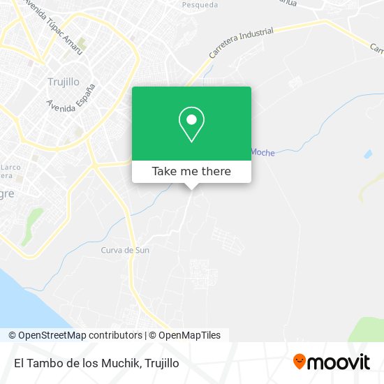 El Tambo de los Muchik map