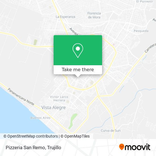 Mapa de Pizzeria San Remo