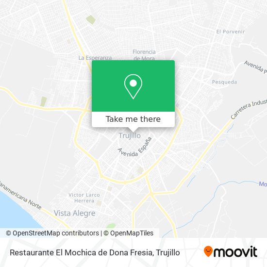Restaurante El Mochica de Dona Fresia map