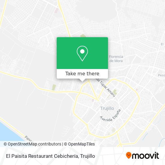 Mapa de El Paisita Restaurant Cebichería