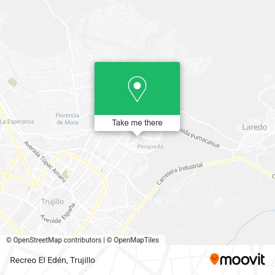 Mapa de Recreo El Edén