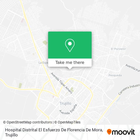Hospital Distrital El Esfuerzo De Florencia De Mora map