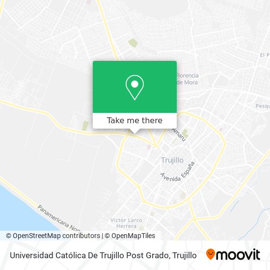 Universidad Católica De Trujillo Post Grado map