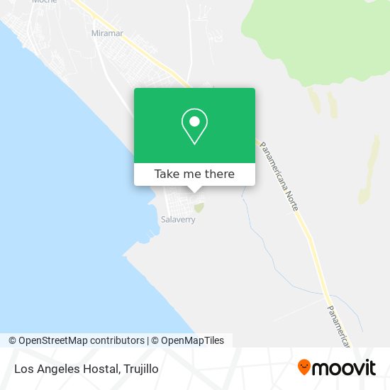 Los Angeles Hostal map