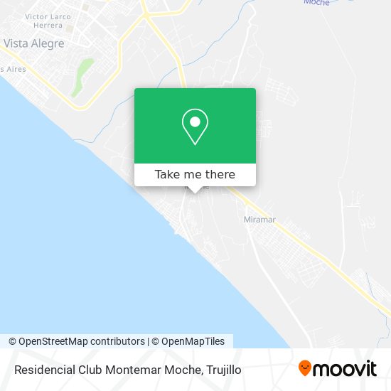 Mapa de Residencial Club Montemar Moche