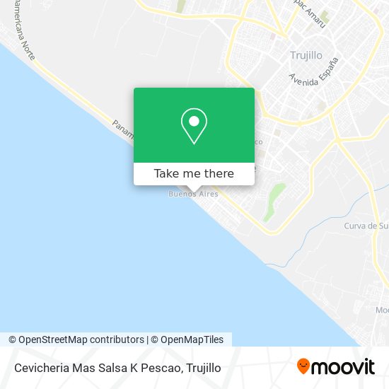 Cevicheria Mas Salsa K Pescao map