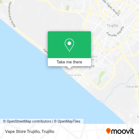 Vape Store Trujillo map